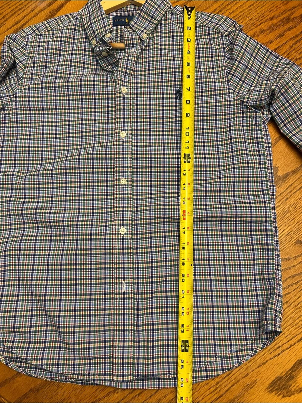Ralph Lauren Boy’s Blue Multi-Check Button-Down Shirt